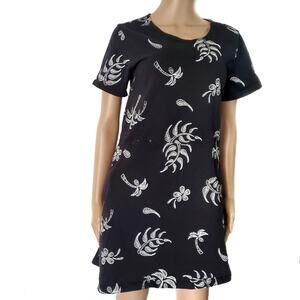 Red Ginger | Vintage 90s Palm Tree Dress Pockets